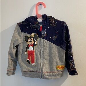Disney Kids Mickey Mouse Gray and Blue Hoodie